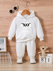 Toddler Baby Sweatshirt Set NO MEANS ASK MY GRANDMA