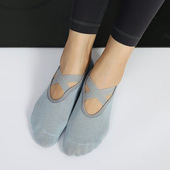 Breathable Yoga Socks Non-slip Cross Strap Sports Socks