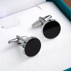 Silvery Round Shirt Cufflinks Cuff Nails Men's Fashion Jewelry