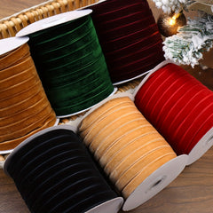 5 Yards Velvet Ribbon Lace Craft Ribbon for Christmas Decoration