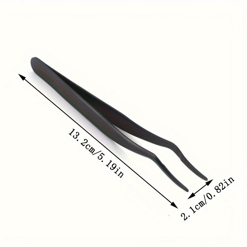 Stainless Steel Eyelashes Applicator Tool Eyelash Extension Tweezers