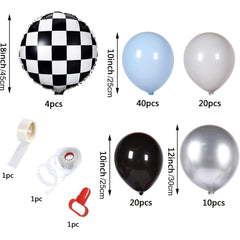 94pcs Race Car Balloons Garland Kit Racing Cars Theme Party Supplies