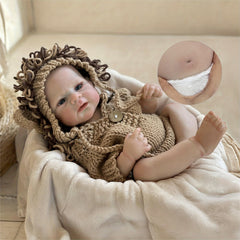 Adorable 46 Lifelike Boy Reborn Doll with Realistic Features & Accessories