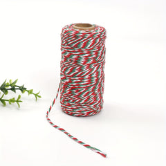 1pc Christmas Cotton Twine String Rope Cord For Gift Wrapping