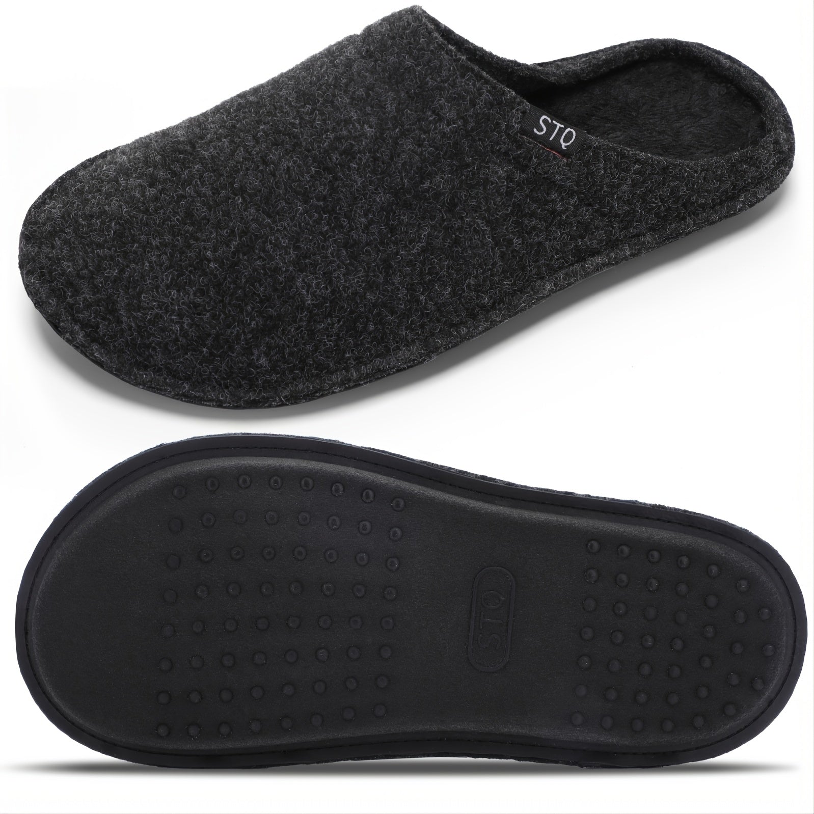 Women's Plush Home Slippers Solid Indoor Slides
