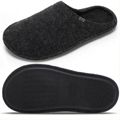 Women's Plush Home Slippers Solid Indoor Slides