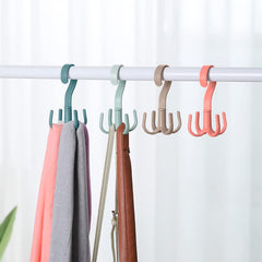 Rotating Tie and Belt Hanger Storage Rack