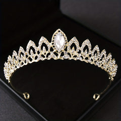 Princess Crown Rhinestone Headwear for Girls Birthday Party Dress Up