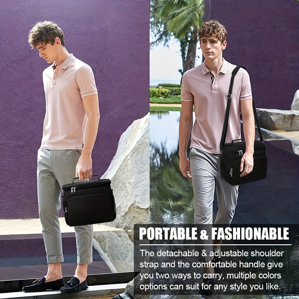 Leakproof Insulated Lunch Bag for Office School Waterproof Adjustable Strap