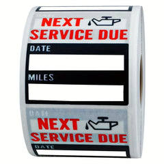 100pcs Car Change Repair Reminder Sticker Self-adhesive Label