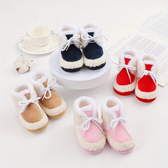JIAGEYA Baby Girls' Soft Warm Plus Fleece Boots