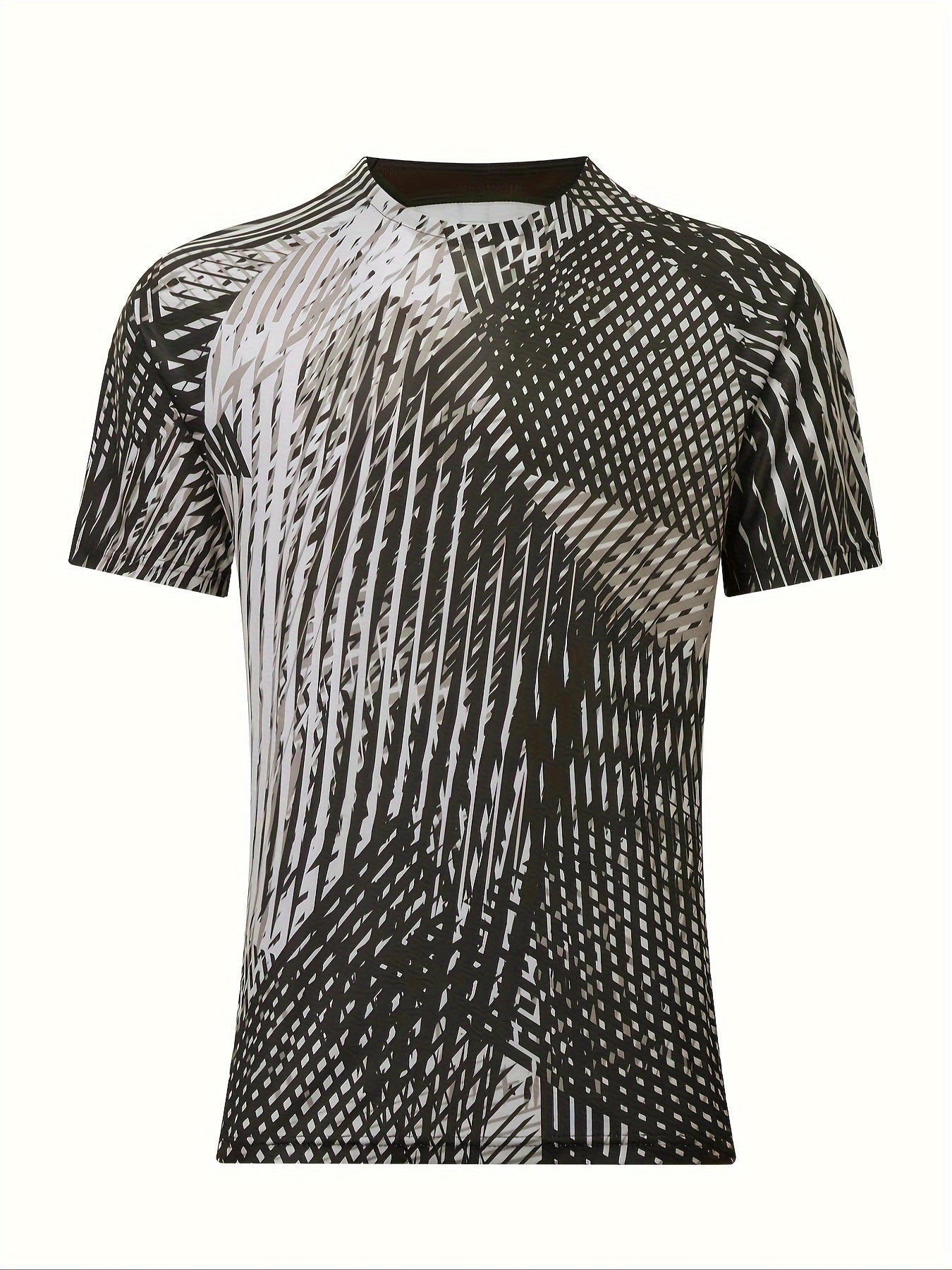 Men's Slim Fit Quick Drying Short Sleeve T-Shirt for Summer Fitness