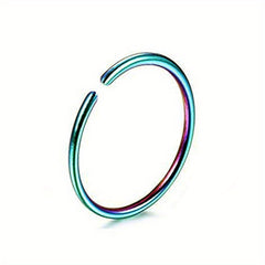 Stainless Steel Round Ring Nose Nail Body Ear Ring