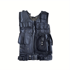 Camouflage Tactical Vest Wear-resistant Nylon for Outdoor Survival