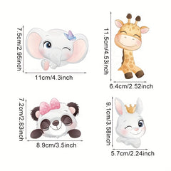 4Pcs Animal Switch Sticker Kids Room Decoration
