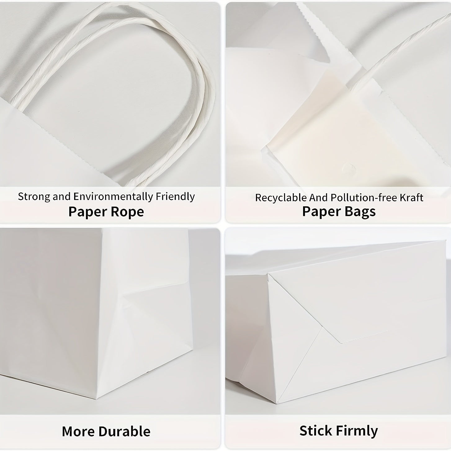 12 Medium Gift Bags with Handles Bulk - Retail Bags Party Bags Shopping
