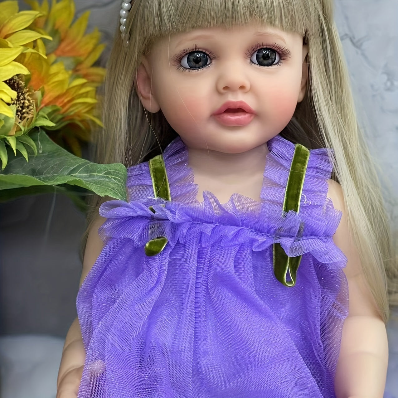 Waterproof Princess Doll with Long Hair - Ideal Gift for Kids