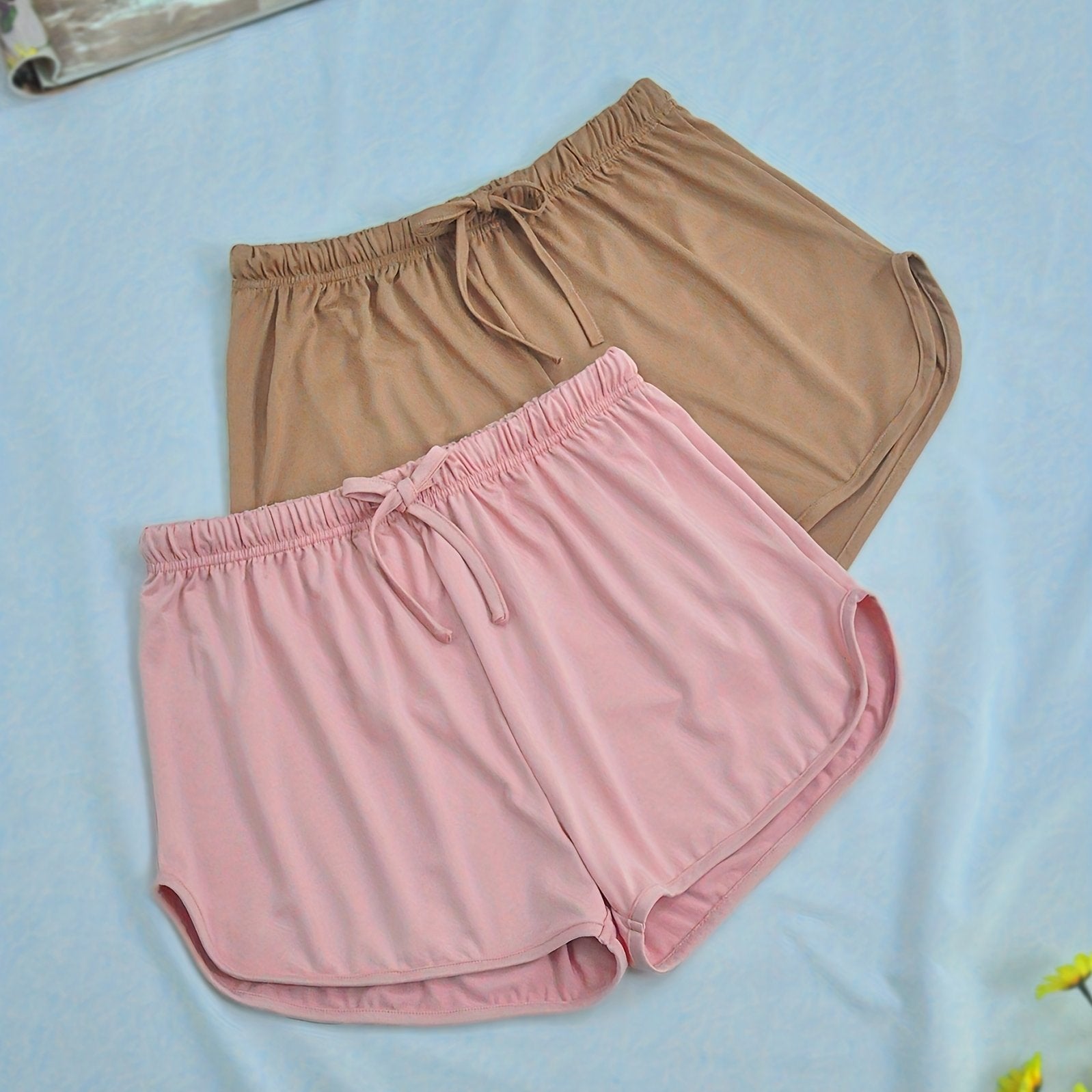 Lace Up Lounge Bottoms Drawstring Shorts Womens Loungewear