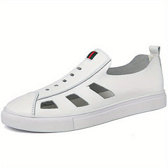 Men's Cut Out Slip On Loafers Summer Casual Walking Shoes