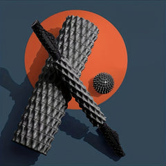 Herringbone Foam Roller & Massage Stick Set