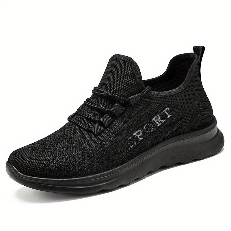 Soft Thick Bottom Mesh Breathable Woven Shoes Non Slip Lightweight Comfortable