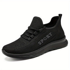 Soft Thick Bottom Mesh Breathable Woven Shoes Non Slip Lightweight Comfortable