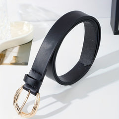 Retro Minimalist Casual Belt for Men, Round Belt with Jeans, Versatile