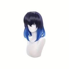 Short Hair Wig Holiday Party Headgear Silk Arch Up Bangs Halloween Props