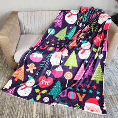 Soft Flannel Blanket Casual and Warm Outdoor Blanket