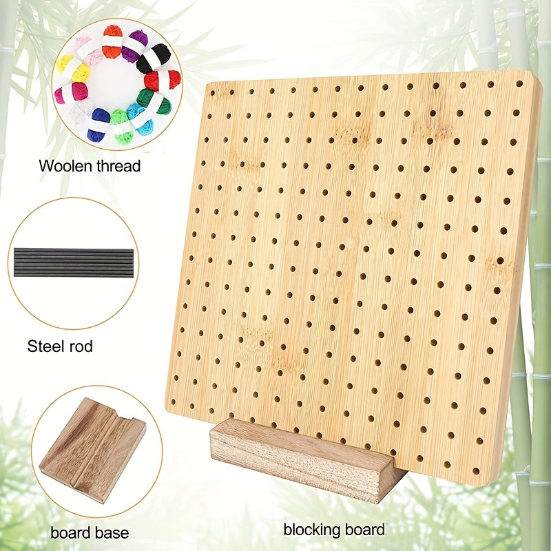 Wooden Crochet Blocking Board - Ideal for Knitting & Sewing