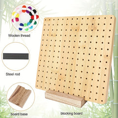 Wooden Crochet Blocking Board - Ideal for Knitting & Sewing