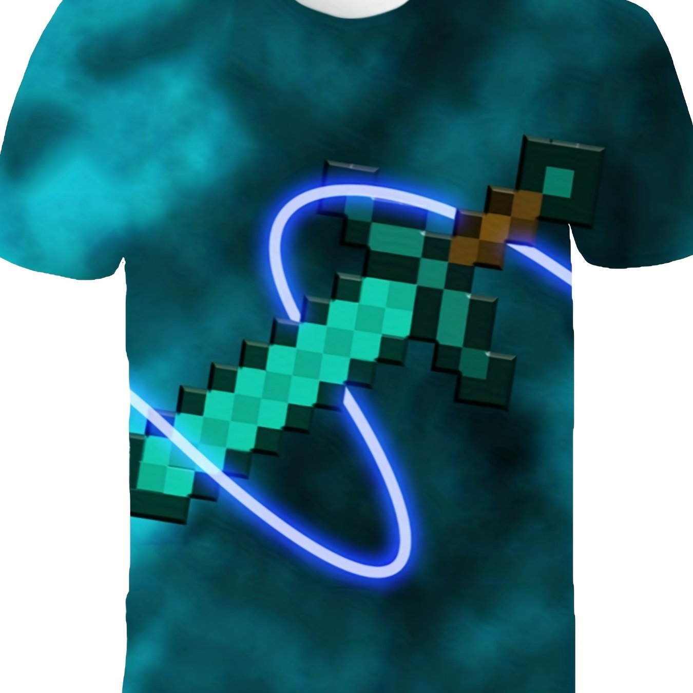 Boys Sword Graphic T-Shirt - Slim Fit Tee for Casual & Outdoor Wear
