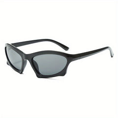 Y2K Wrap Around Sunglasses Cyberpunk Mirror Lens UV400