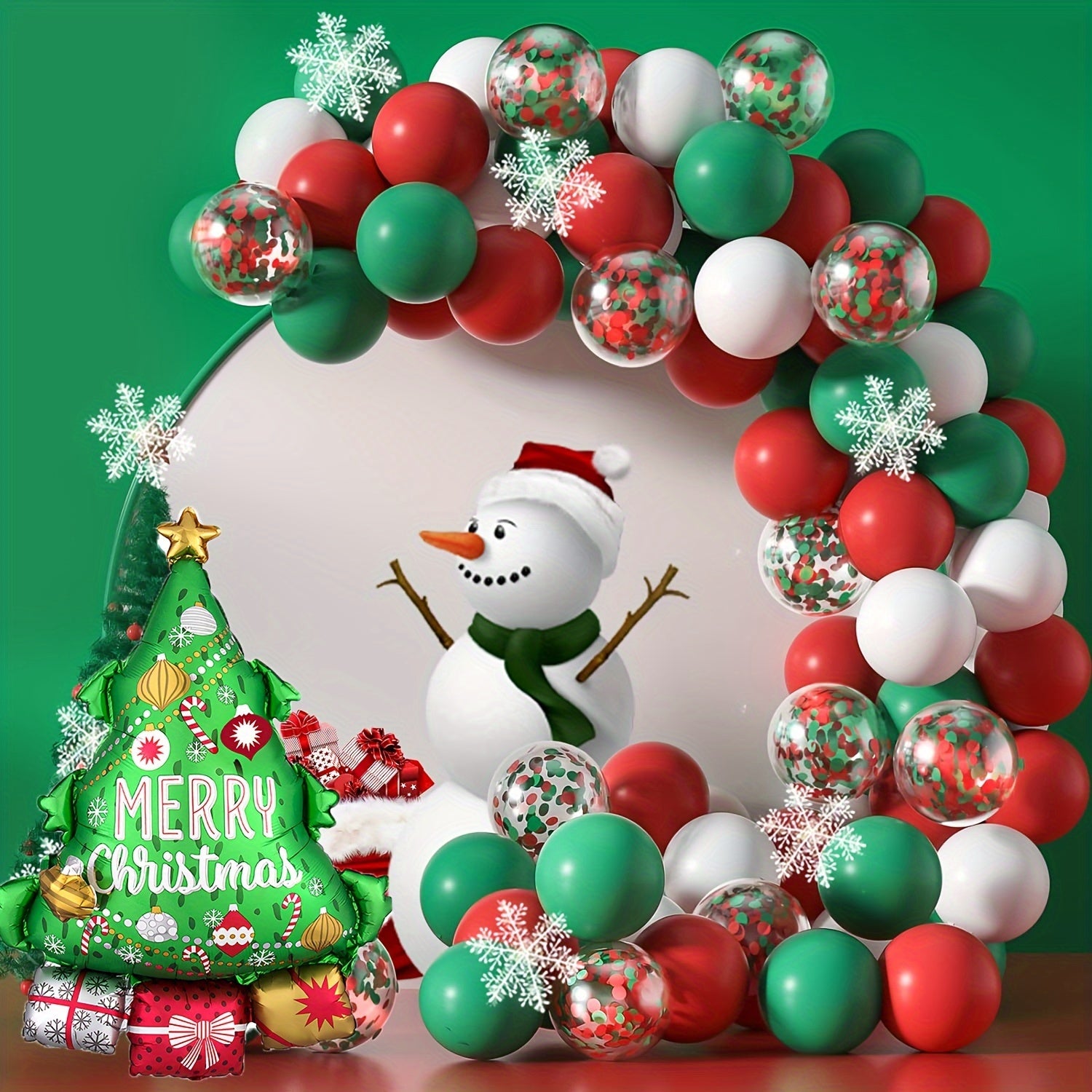 101pcs Christmas Balloon Garland Arch Kit Holiday Decor Party Favor