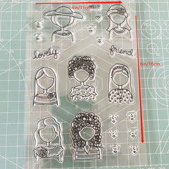 DIY Girls Silicone Stamp For Card Making Scrapbooking Arts