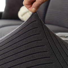 Polar Fleece Sofa Slipcover Non-slip Stretch Couch Cover