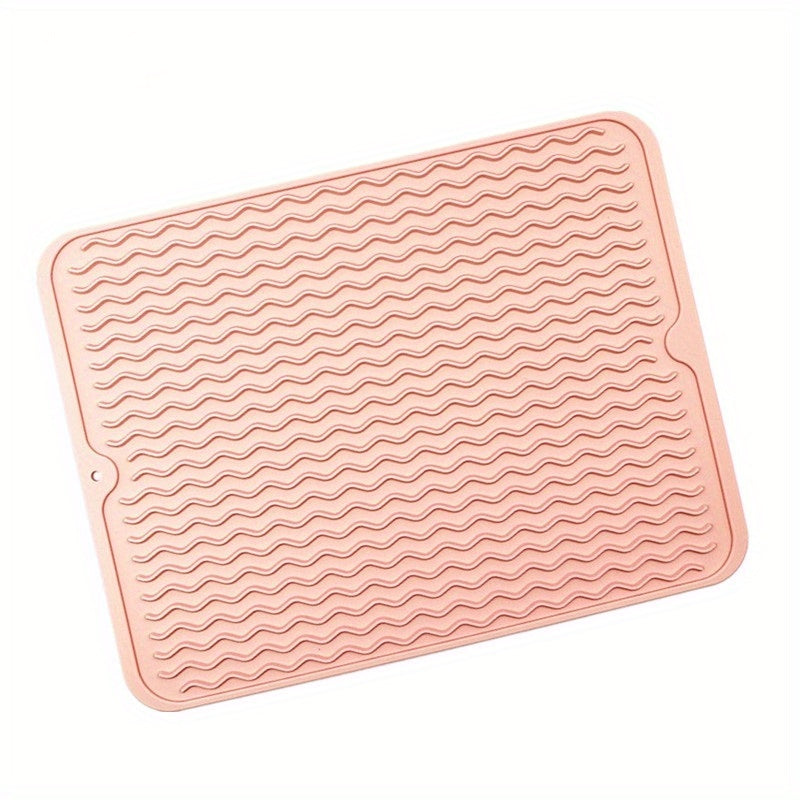 Silicone Dish Drying Mat Anti-slip Coaster Heat-resistant Square Placemat