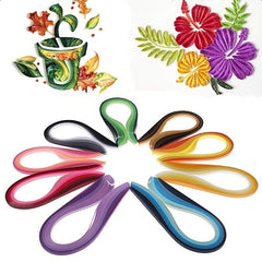 100pcs Gradient Paper Dip Strips DIY Origami