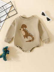 Baby Pumpkin Print Romper Jumpsuit for 0-2 Years Old
