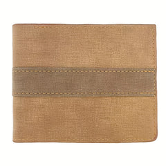 Men's Block Short Wallet Money Clip Card Holder Coin Purse