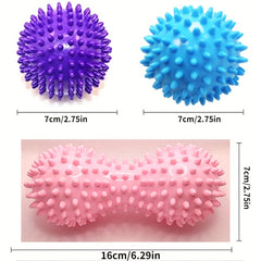 3pcs Yoga Massage Ball Set for Muscle Relaxation