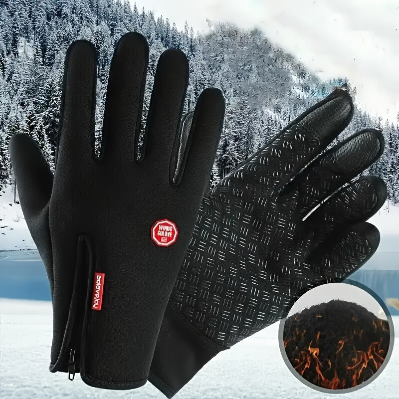 Winter Warm Gloves Waterproof Coldproof Touch Screen Skiing Gloves