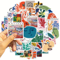 50pcs Fresh Graffiti Stickers - Laptop Helmets Water Cup Decoration