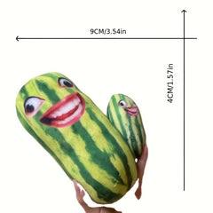Watermelon Strip Sound Pendant Net Red Key Tricky Watermelon Head