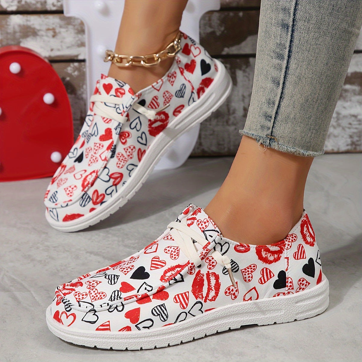 Fashionable & Versatile Flat Sports Shoes Casual Wear-resistant Boat Shoes