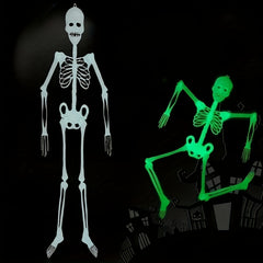 Large Skeleton Halloween Party Decoration 34-64 inch Luminous Outdoor Prop