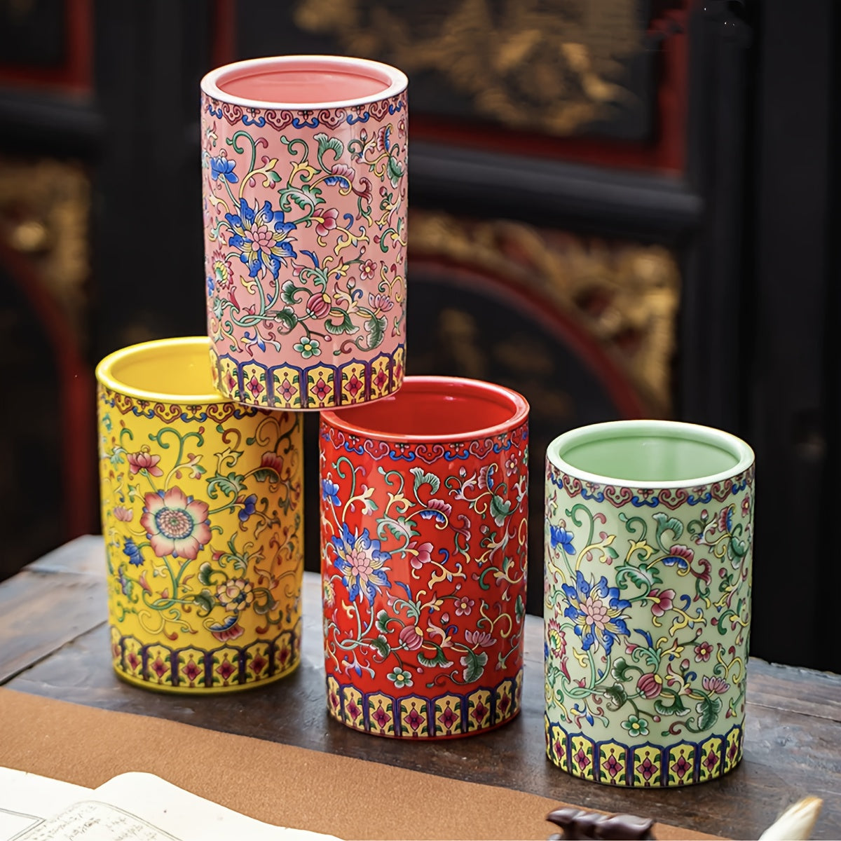 Ceramic Pen Holder | Makeup Storage Tube
