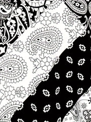 Boho Tankini Set Women's Plus Colorblock Paisley Print Round Neck