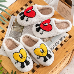 Bunny Slippers Memory Foam Plush Faux Fur Lined Warm Indoor House