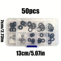 250pcs Rubber Sealing Gasket Kit Nitrile O Ring Washer Seal Assortment